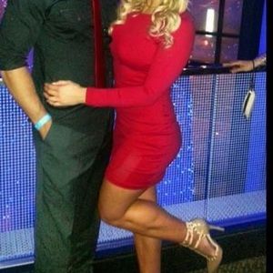 BEBE Bright Red BodyCon dress